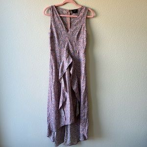 AX Paris Floral Midi Dress - Purple and Pink